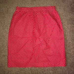 cute vintage highwaisted polka dot skirt